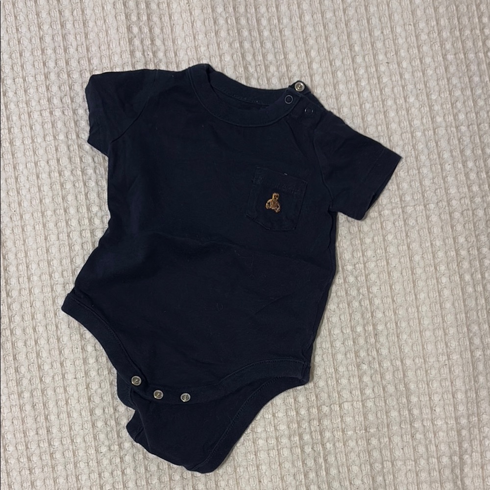 GAP Navy Blue Baby Onesie